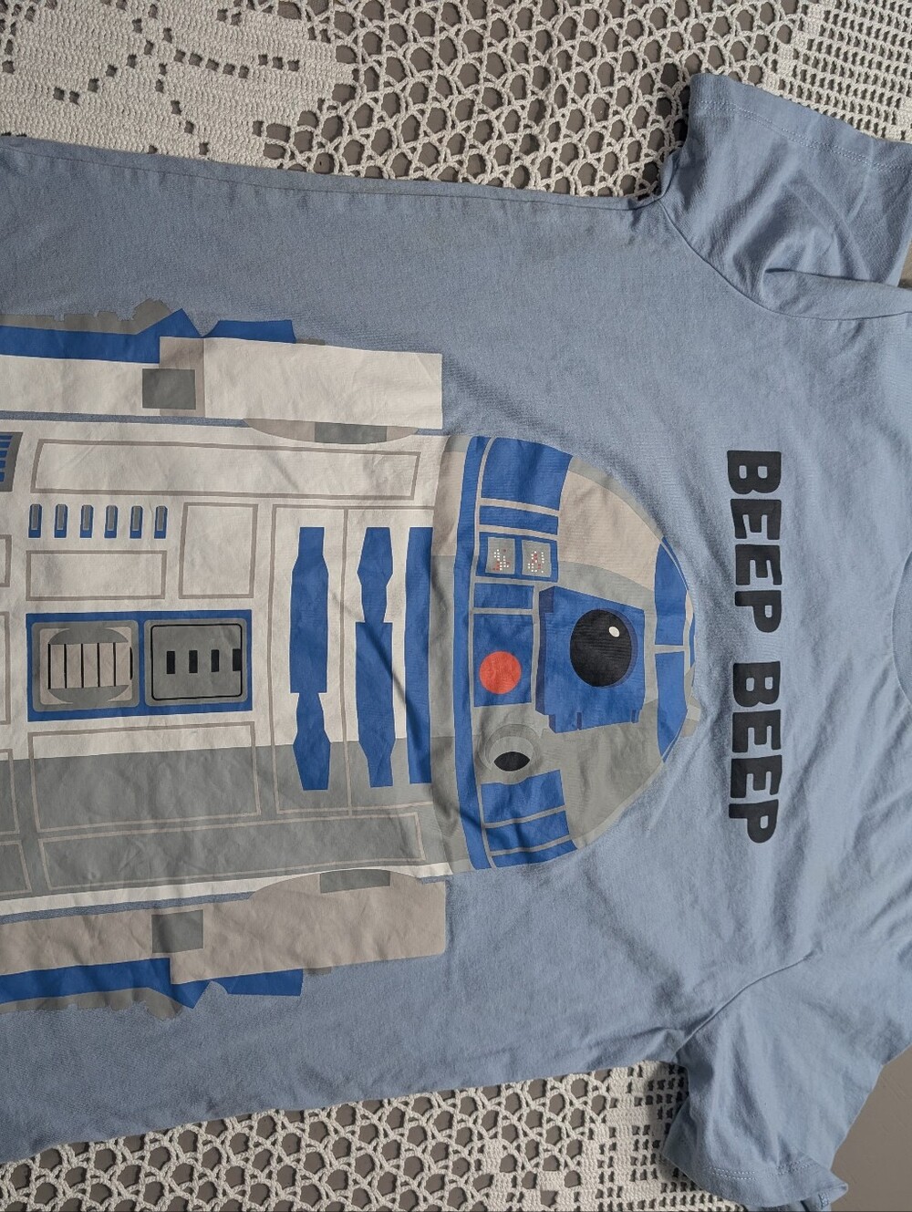 spotted Zebra Star Wars Light Blue R2-D2 Graphic Tee for Kids Size 14/16 XXL